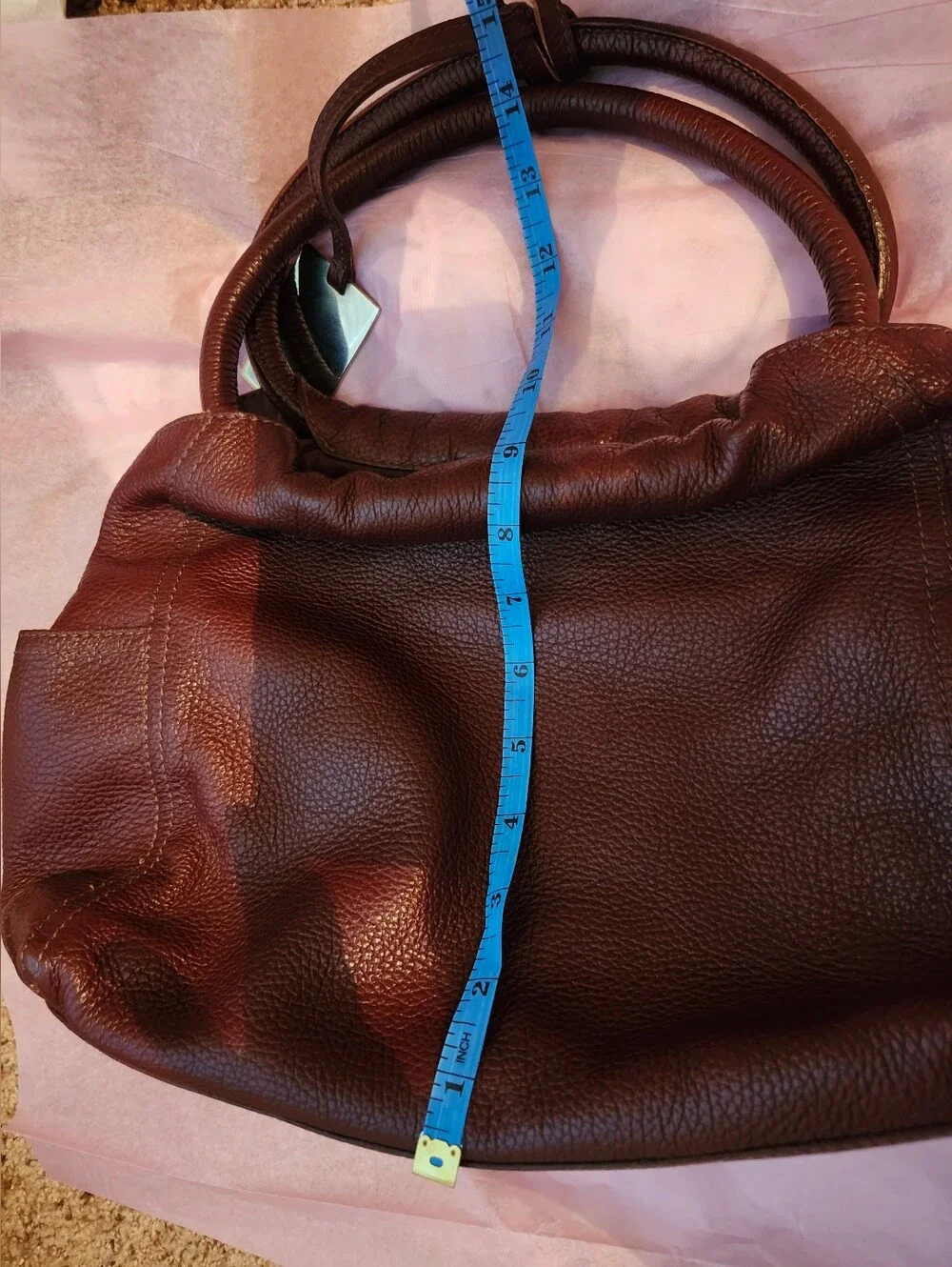 Furla Small Doctor Hobo Bag Burgundy Bordeaux Black Cherry Y2k 90s